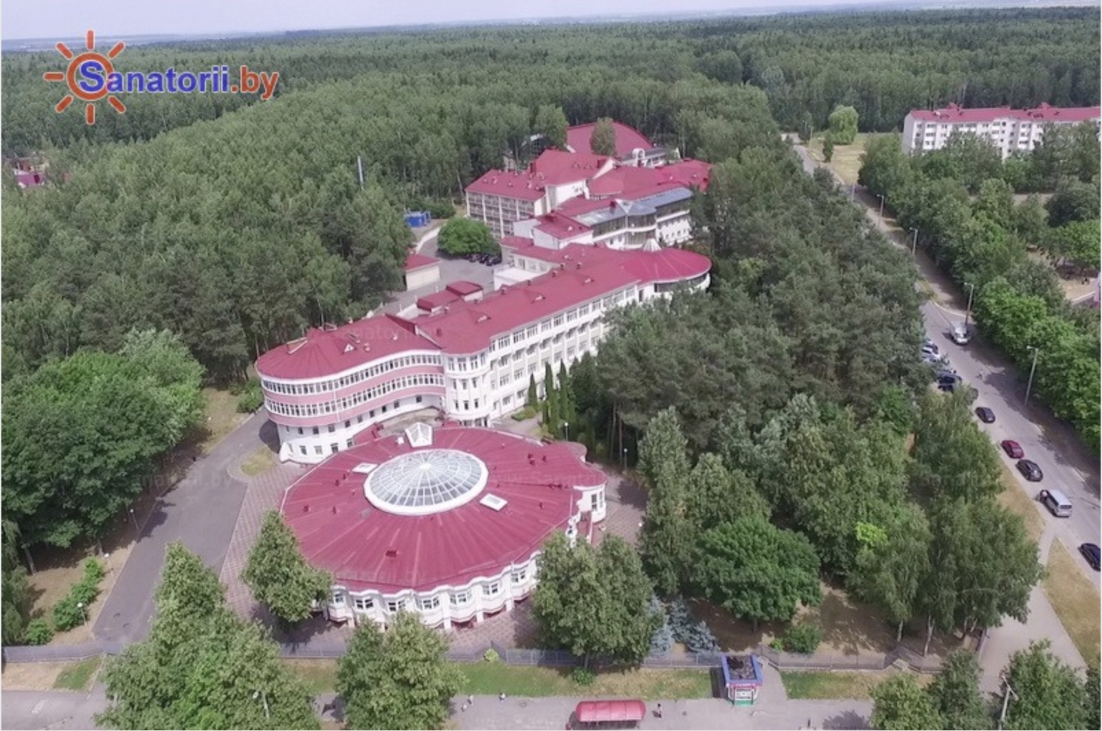 Санаторий «Магистральный». Вид сверху. Фото: sanatorii.by.