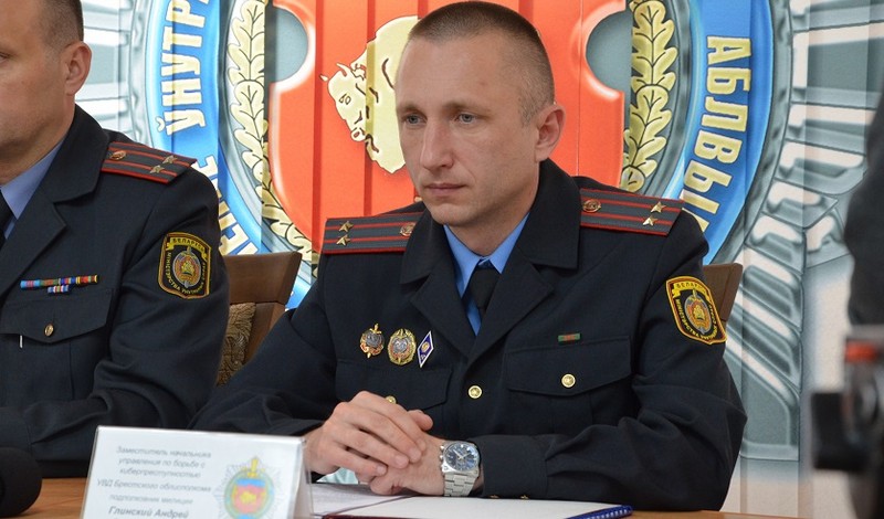 Начальник Управления по противодействию киберпреступности Брестского УВД Андрей Глинский. Фото: Следственный комитет