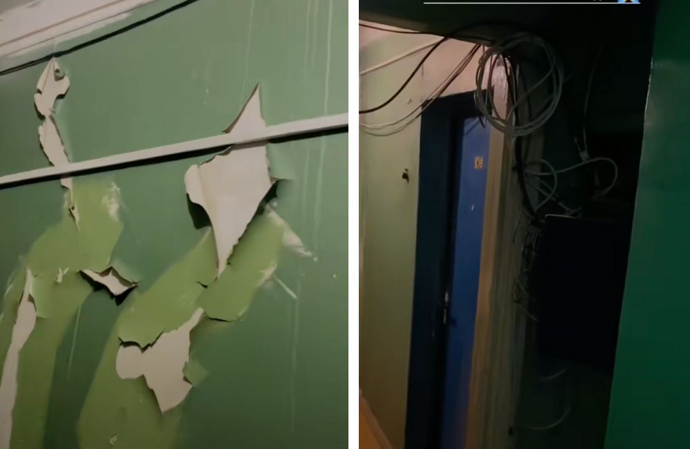 Стены в доме на ГОБК, 52. Скриншот видео в TikTok