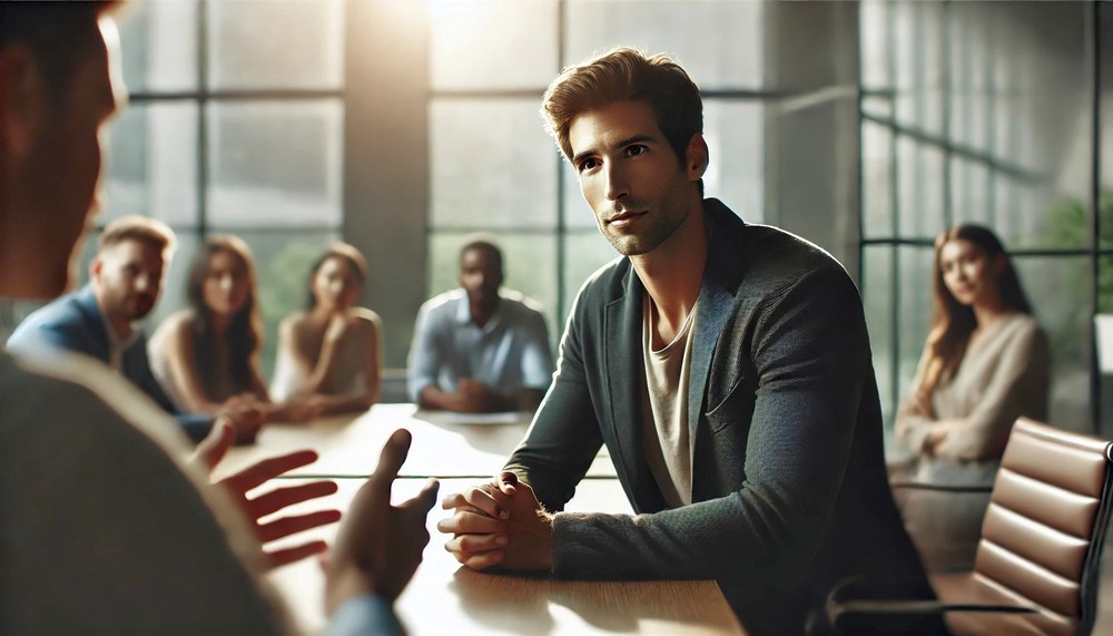 Вот описание состояния, которое отражает процесс обучения говорить «нет» — коротко, просто, по тону в духе остальных:--- Состояние осторожной внутренней опоры. Человек ещё сомневается, но уже начинает слышать себя. Впервые появляется пауза между просьбой и согласием — и в этой паузе рождается выбор.