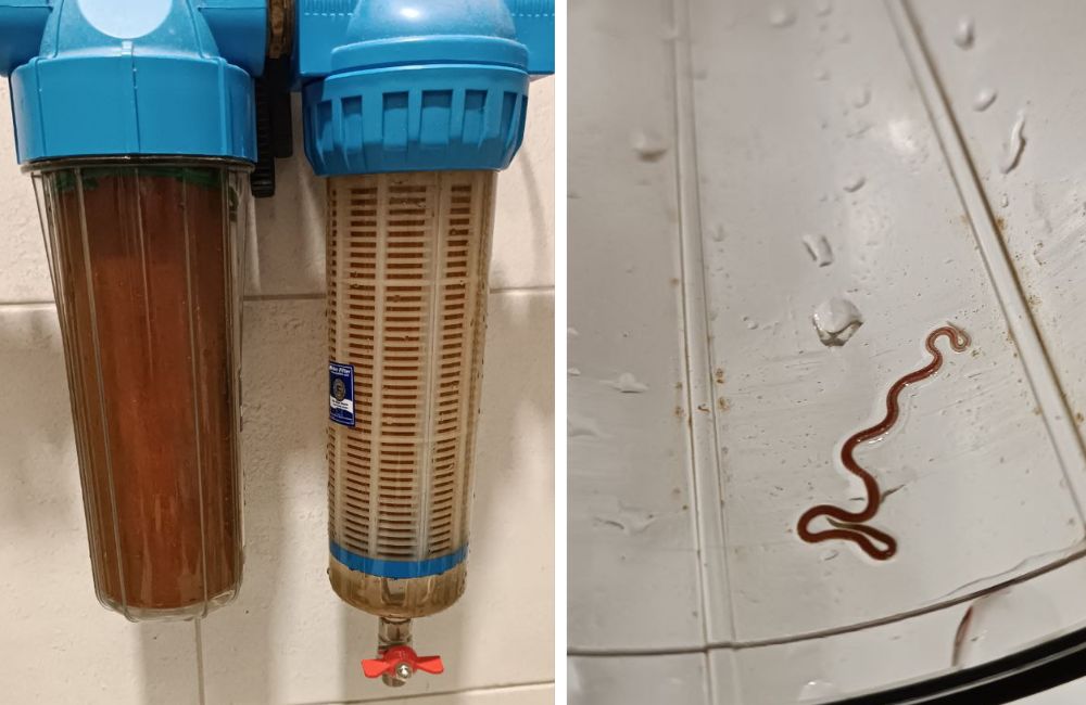 Состояние фильтров для воды в квартире по ул. Светлой в Бресте.