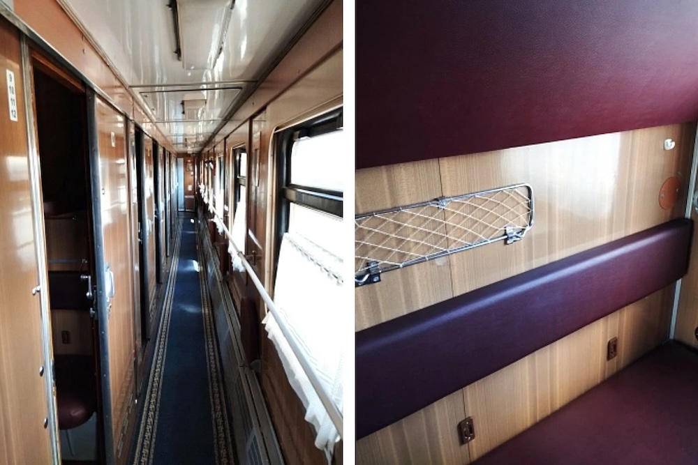 Интерьер пассажирского вагона, выставленного на торгах. 