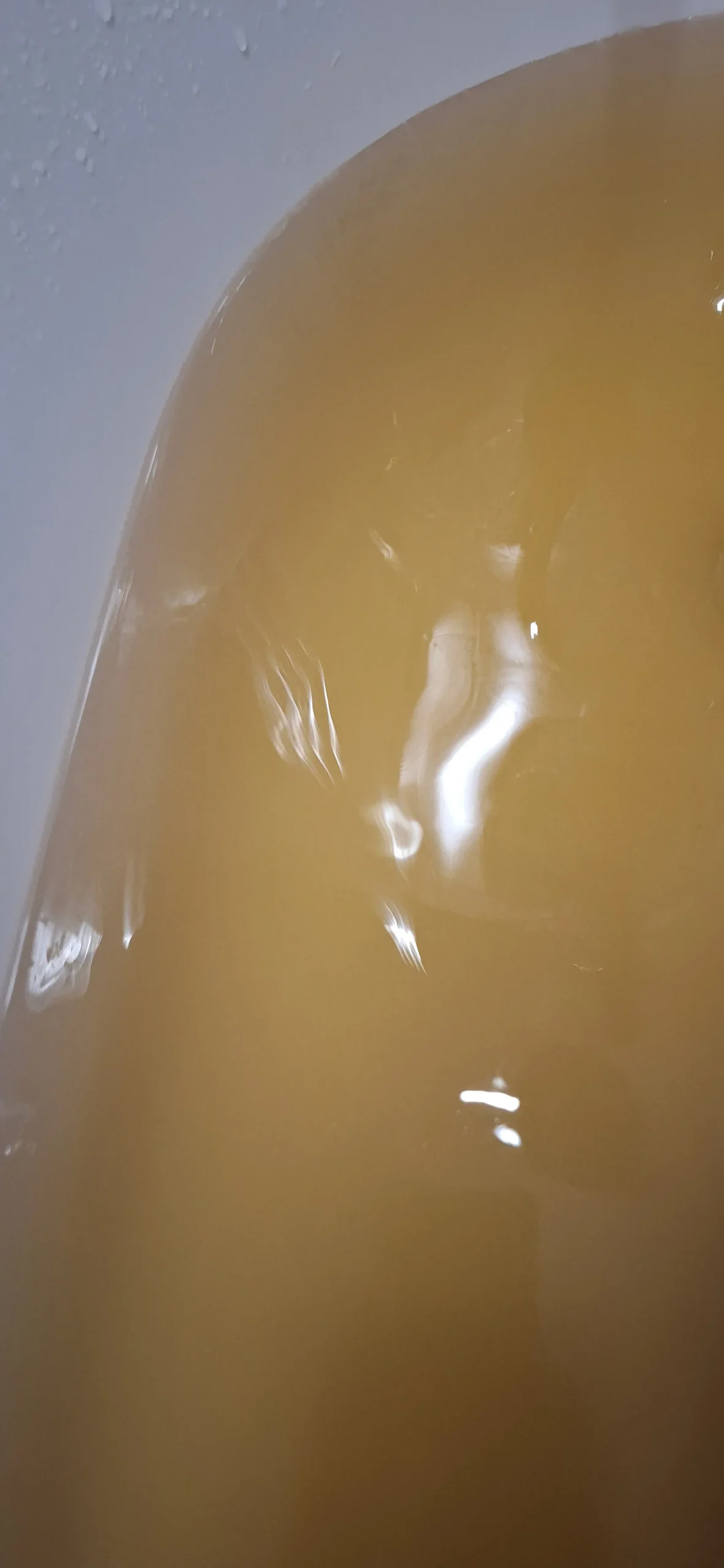 Цвет воды в ванной брестчанки.