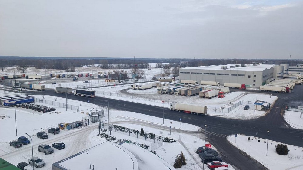 Зона ожидания возле пункта пропуска «Козловичи». Фото: ГТК Беларуси