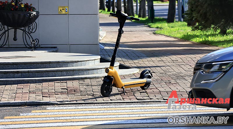 Как паркуют электросамокаты в Орше